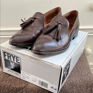 Frye Erica Venetian Brown Leather Loafers 7M